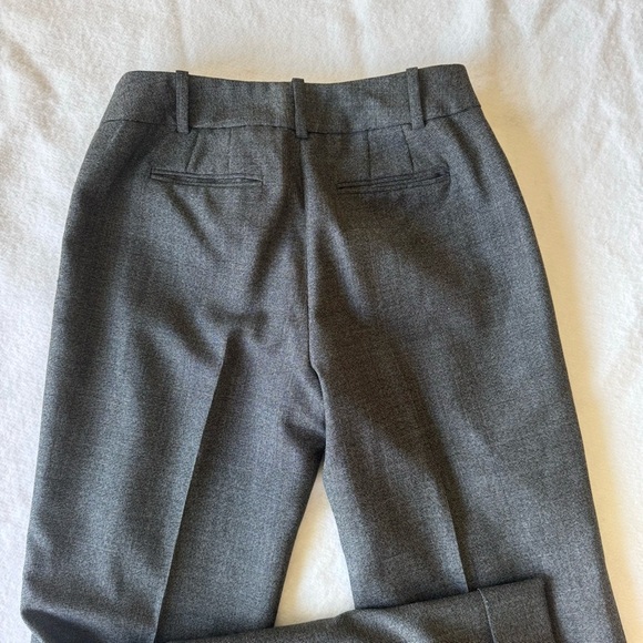 Ann Taylor Gray Wool Blend Business Pant Suit Blazer | Wide Leg Pants Size 2 - Picture 12 of 14